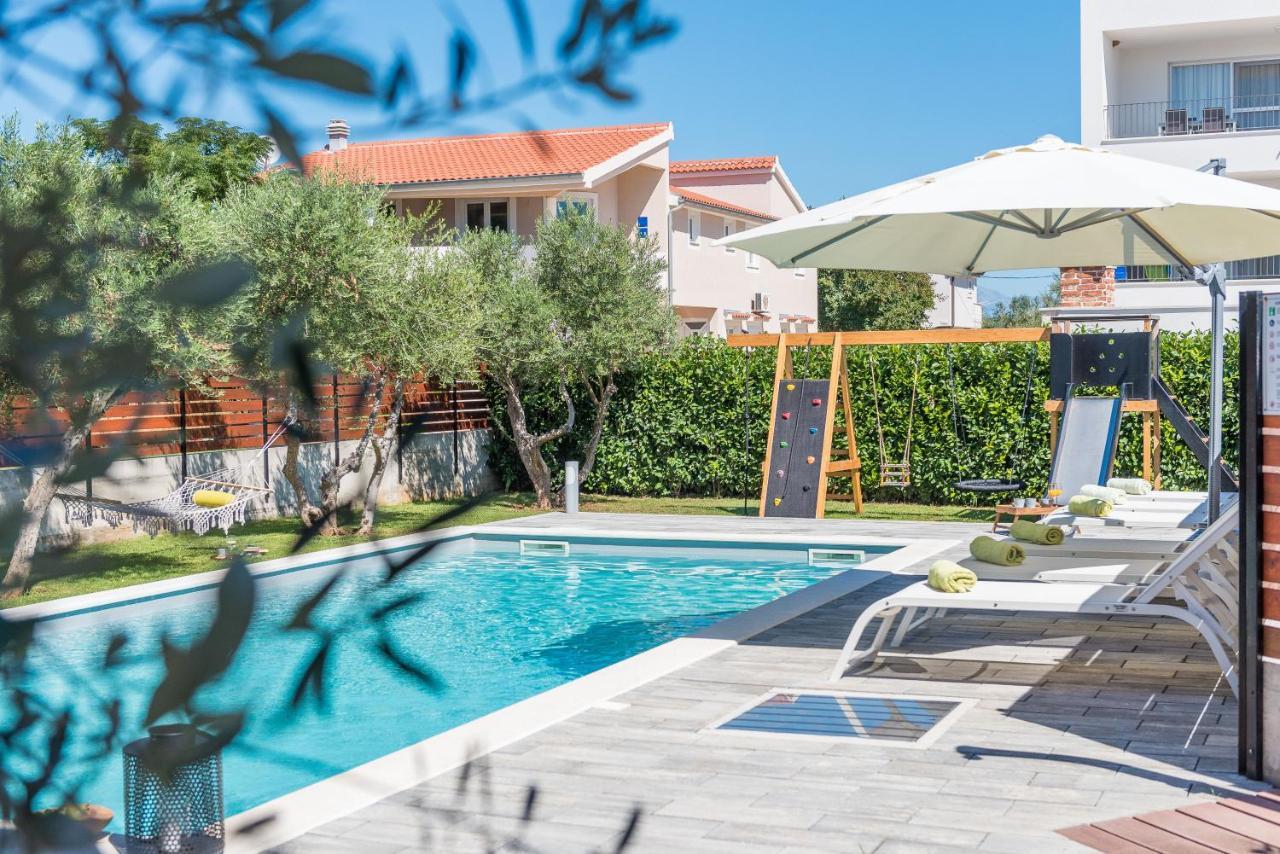Villa Olea With Heated Pool And Jacuzzi Sukošan 외부 사진